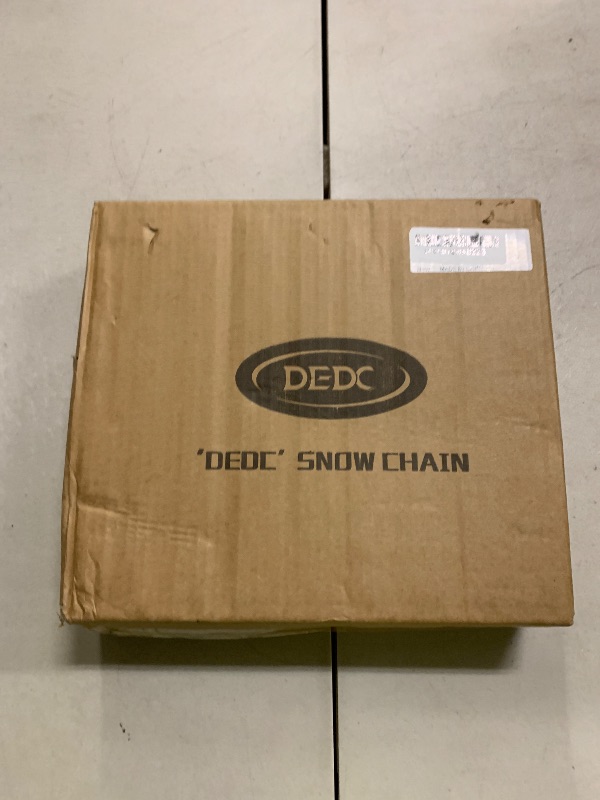 Photo 1 of DEDC Auto Lock Snow Tire Chains,50s Quick Easy,Enhanced Manganese Steel Alloy,Endurance Life 650 Mi,Icy Snowy Road Tire Traction for Car and SUV 225 235 245 255 275 Set of 2 (LS1520)