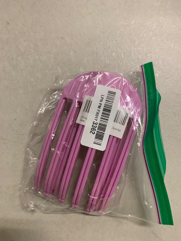 Photo 1 of 2PCS Volumizing Hair Clips for Women, Hair Volume Clip Styling Tools Volumizing Comb for Fluffy Bangs Clips for Root Lift Hair Styling Tools, Root Booster Clips, Rose Red