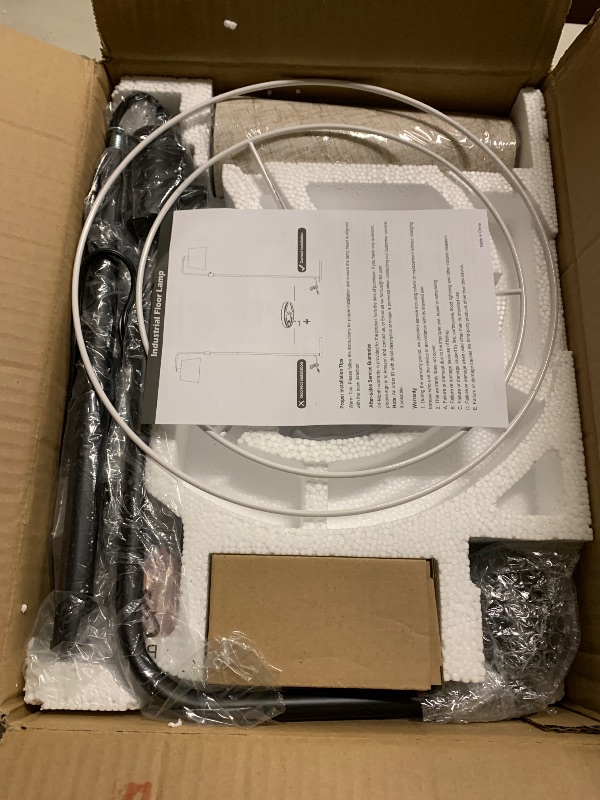 Photo 1 of ?Upgraded? Dimmable Floor Lamp, 1000 Lumens LED Edison Bulb Included, Arc Floor Lamps for Living Room Modern Standing Lamp with Linen Shade, Tall Lamp for Bedroom Office Dining Room- Black