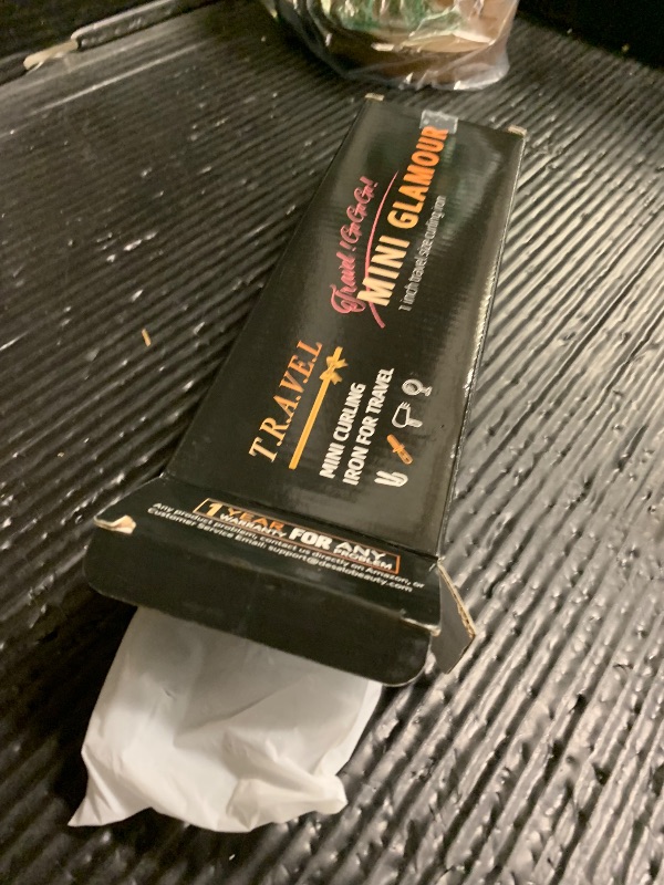 Photo 1 of 1 Inch Mini Travel Curling Iron, 100-240V Travel Dual Voltage Curling Iron for Short Hair with 5 Heat Settings, Small Curling Wand with Temperature Memories and Lock, Rose Gold