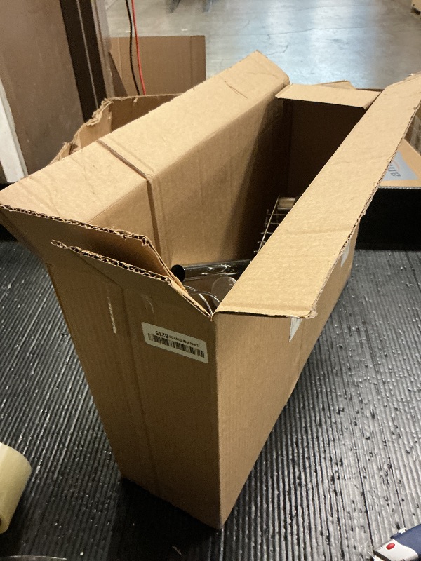 Photo 1 of **INCOMPLETE** ALLZONE Corner Shower Caddy Tension Pole, 4-Tier Adjustable Shelves, Rustproof Bathroom Shower Organizer Corner for Inside Shower Storage, Tension Mounted, 56 to 113 Inch Height, Sliver