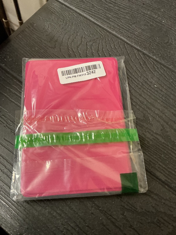 Photo 1 of 360 Degree Rotating Case for 6.8" Kindle Paperwhite (11th Generation-2021 Release), Detachable Magnetic Design Protective Adjustable Stand Cover Clear Back with Auto Sleep/Wake, Raspberry