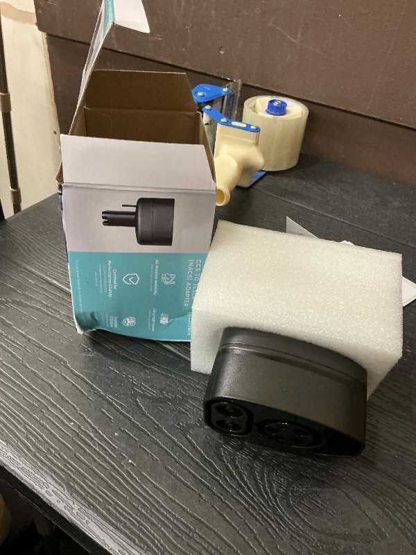 Photo 1 of Lectron CCS to NACS Adapter for Tesla Model S, 3, X, Y & All NACS EVs (500A / 1,000V) – UL 2252 Certified CCS1 Fast Charger Adapter – Not Compatible with Cybertruck (Black)