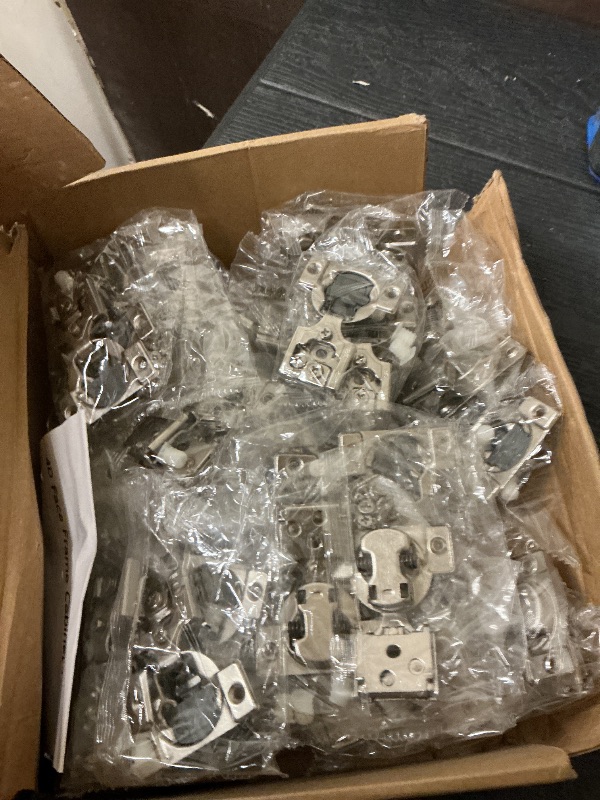 Photo 1 of [Closing Speed Control] 50 Pack 3/8 Inch Overlay Soft Close Hinges for Face Frame Cabinet, 4D Adjustment, Stainless Steel Kitchen Cabinet Hardware, 105° Open Concealed Self Closing Hinge