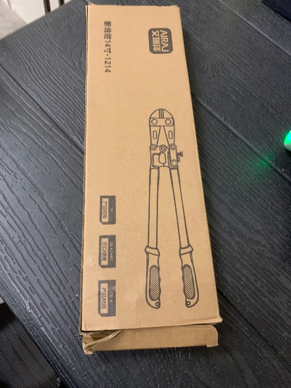 Photo 1 of 14 Inch Bolt Cutter, Heavy Duty Forged T8 Steel Blade Wire Cutters for Chains, Metal, Screws, Rivets & Fences, Ergonomic Rubber Grip Handle for Industrial Use & DIY Projects