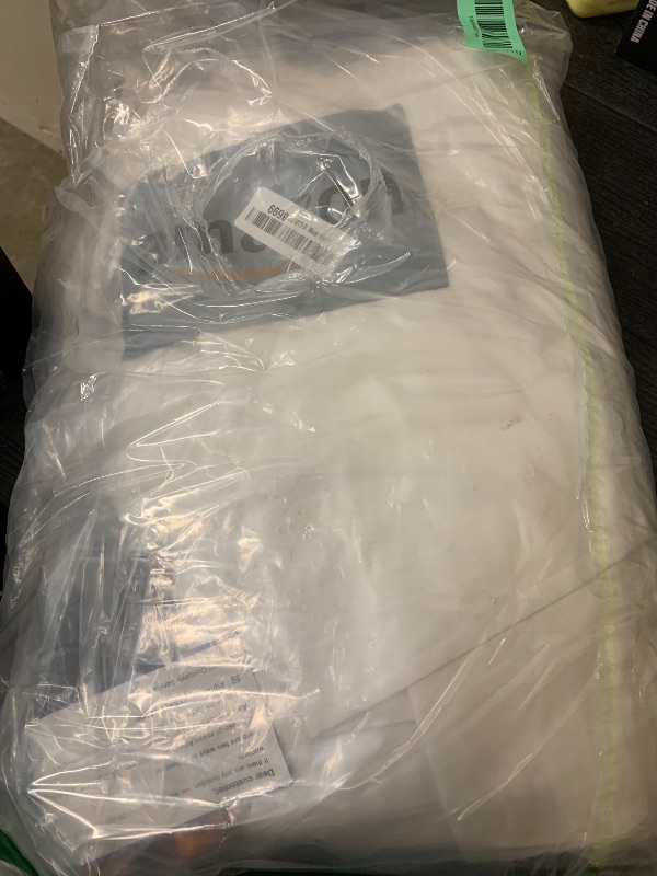 Photo 1 of 10X20ft White Photo Backdrops for Photography, LCUIRC Two Rod Pocket Backdrops Curtain for Parties, Polyester Background with 4 Clamps for Product Protrait Photoshoot or Parties Decoration