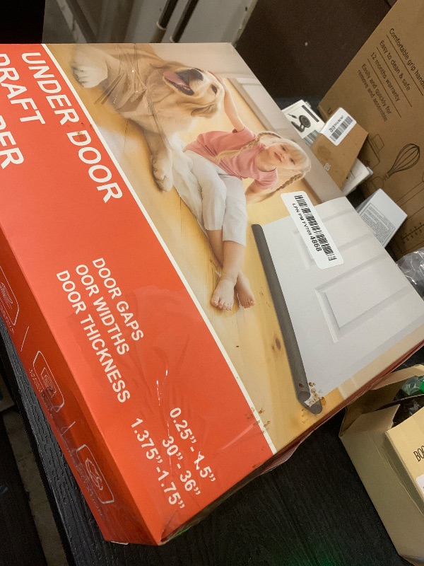 Photo 1 of (2 Pack) Under Door Draft Stopper, Under Door Blocker Size of Adjustable Size from 30" to 36", Easy Install,Gap Filler, Reduces Air Draft, Noise & Sound, Door Seal for Improved Insulation