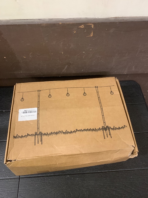 Photo 1 of 4 Pack String Light Poles for Outside, Heavy-Duty Metal Light Poles for Outdoor String Lights with Fork, Adjustable Lighting Accessories for Patio Decor Backyard Yard Pergola Garden Decorations