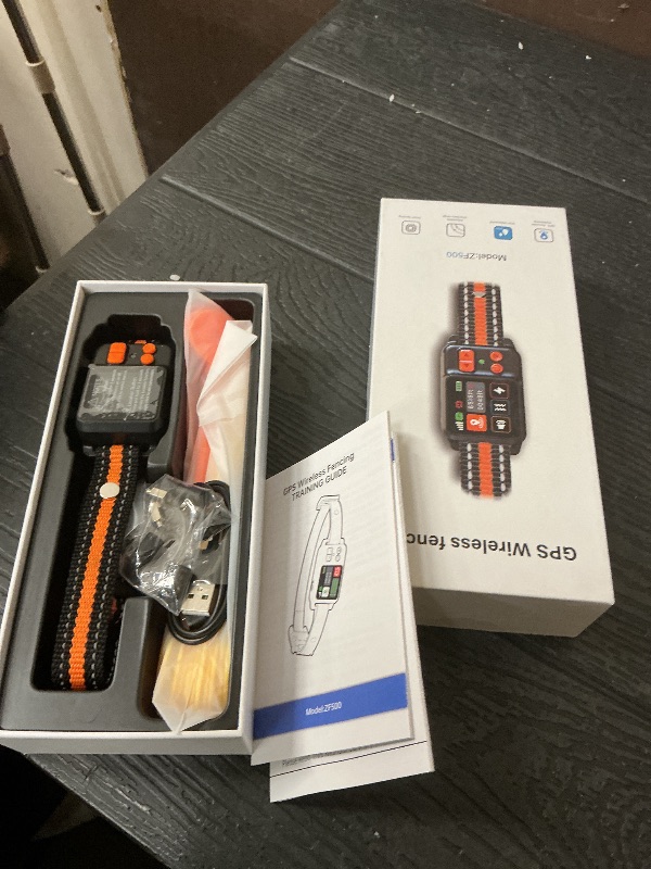 Photo 1 of DJNFGQ GPS Wireless Dog Fence System, Electric Electric Dog Fence Using GPS Electric Satellite Technology, IPX7 Waterproof Rechargeable Design, GPS Dog Collar has 2 Modes Circular and Free-Form Fence