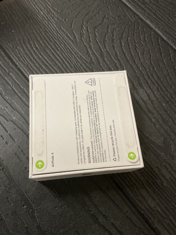 Photo 1 of Apple AirPods 4 Wireless Earbuds, Bluetooth Headphones, Personalized Spatial Audio, Sweat and Water Resistant, USB-C Charging Case, H2 Chip, Up to 30 Hours of Battery Life, Effortless Setup for iPhone