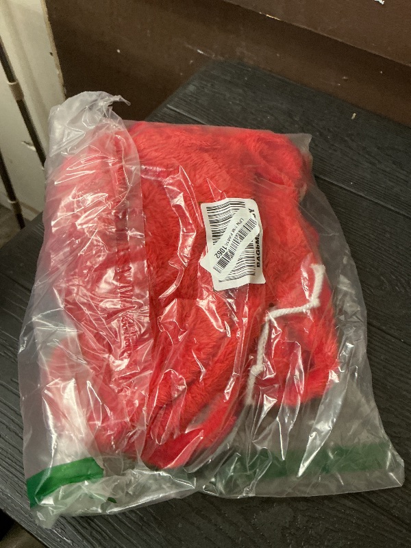 Photo 1 of 3XL Dog Sweaters for Large Dogs,Dog Hoodie,Warm Fuzzy Fleece Sweatshirt with Hood & Pocket,Leash Hole,Cozy Cold Weather Pet Clothes Sweater Hoodie for Large Dogs(Red,3XL)