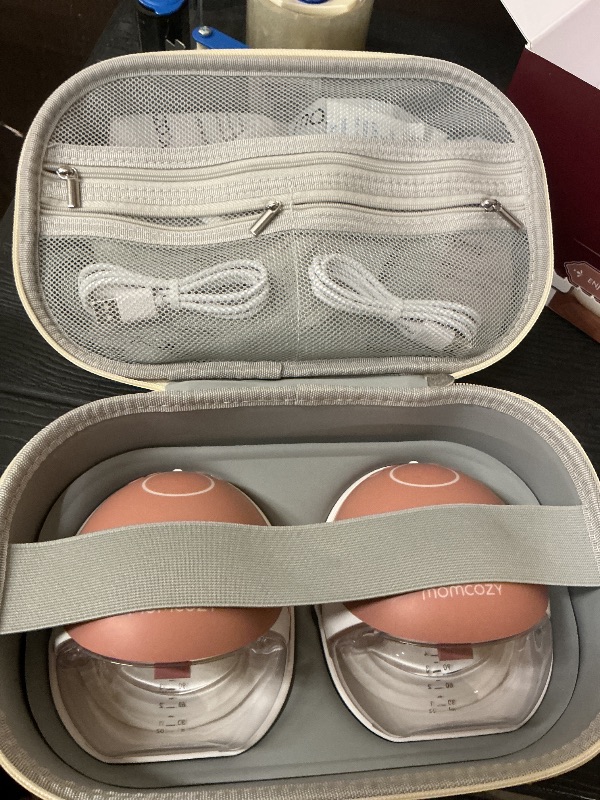 Photo 1 of Momcozy Wearable Breast Pump, Hands Free Upgraded Mobile Flow | M9, App Discreet Control with Personalized Multi-Modes & 15 Levels, Wearable Breast Pump 24mm, 2 Pack Cozy Red