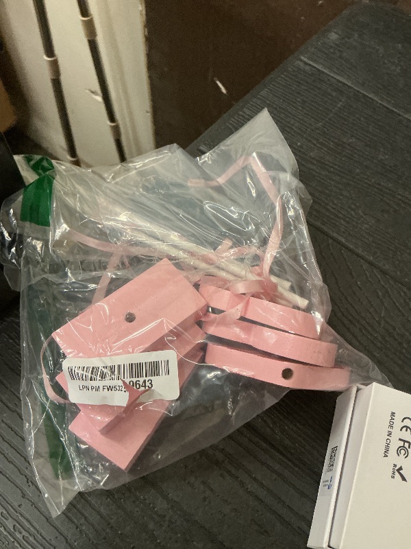 Photo 1 of 3-Piece Tiered Tray Decor Set, Wooden Heart Table Decor, Pink Valentines Decorations for Home Tables