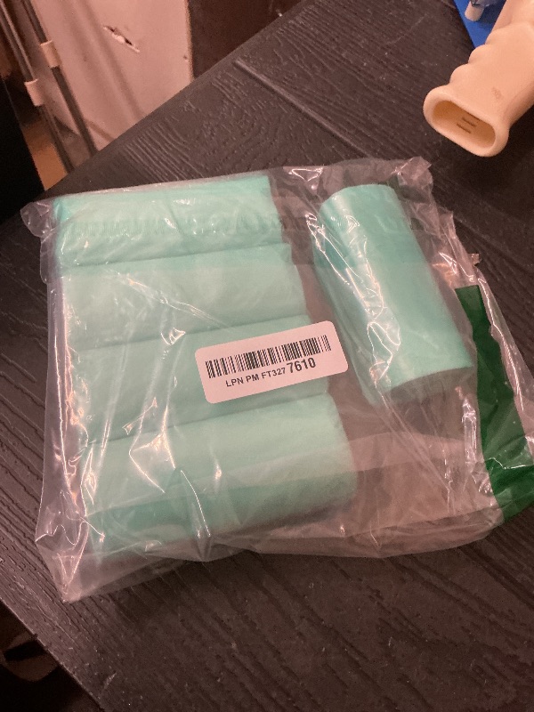 Photo 1 of 2.6 Gallon Mini Compostable Trash Bag - Small Garbage Bags For Bathroom Can Blue 100 Count 10 Liter Biodegradable Unscented Waste Basket Liners Bathroom Kitchen Office Strong Thick Inwaysin