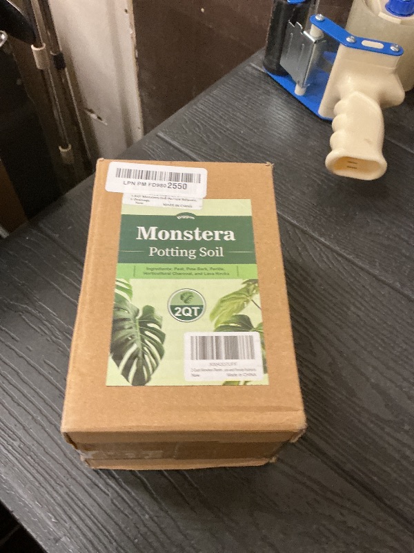Photo 1 of 1.6QT Monstera Soil Potting Mix - Natural Organic Tropical Plant Soil for Improving Growth Rate, Sustainable Houseplants Growing Media for Indoor Bonsai Succulents Moisture Retention Drainage