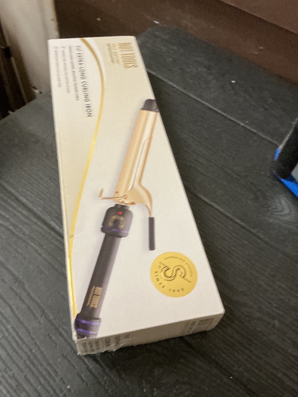 Photo 1 of HOT TOOLS Pro Artist 24K Gold Extra Long Curling Iron/Wand | Long Lasting Defined Curls, (1-1/4 in)