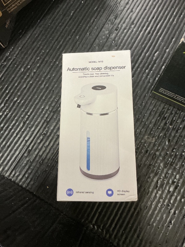 Photo 1 of 2026 Upgrade Automatic Soap Dispenser Touchless, 14.2oz/420ml Dish Hand Soap Dispenser for Bathroom and Kitchen, 4 Adjustable Volume, USB Rechargeable, Clog-Free, Large Capacity, White