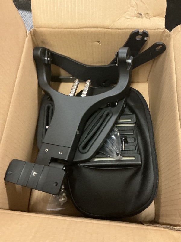 Photo 1 of GTYKMY Motorcycle Driver Passenger Backrest Sissy Bar Adjustable Backrest for K-awasaki Vulcan S 650 2015-2025 with Motorbike Folding Luggage Rack