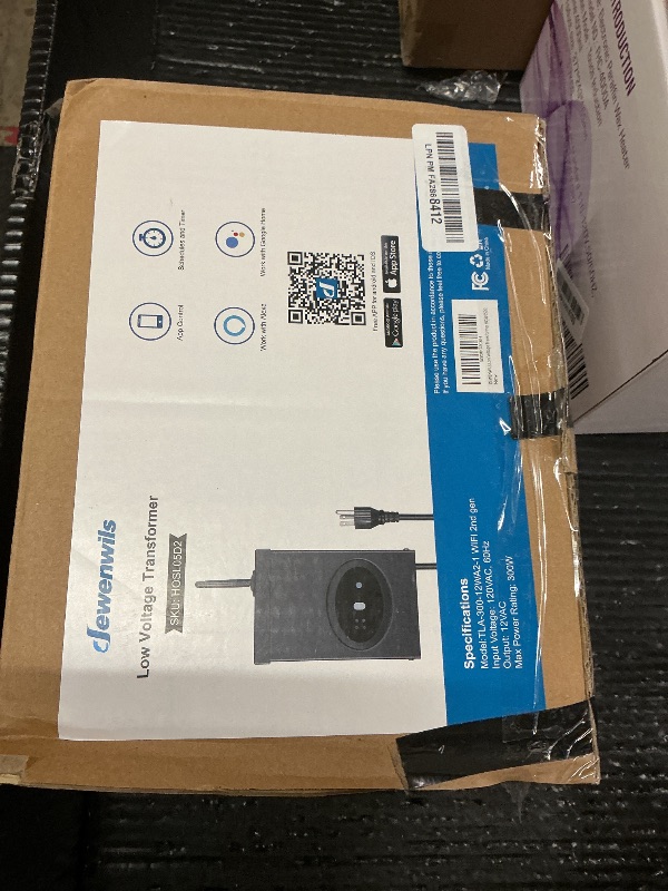 Photo 1 of DEWENWILS 300W Smart Low Voltage Transformer, Compatible with Alexa and Google Home, 120V AC to 12V AC for LED Landscape Lights, Outdoor Lighting, ETL Listed, Waterproof, Schedule and Timer