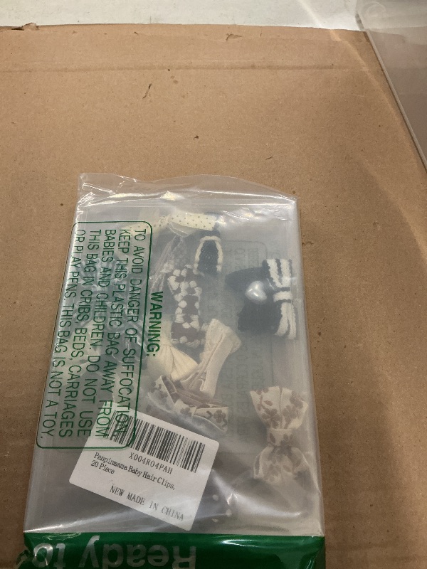 Photo 1 of 20 PCS Baby Hair Clips Set 2'' Toddler Girl Hair Bows Fully Covered Barrettes Infant Tiny Hair Accessories for Babies Kids Fine Hair