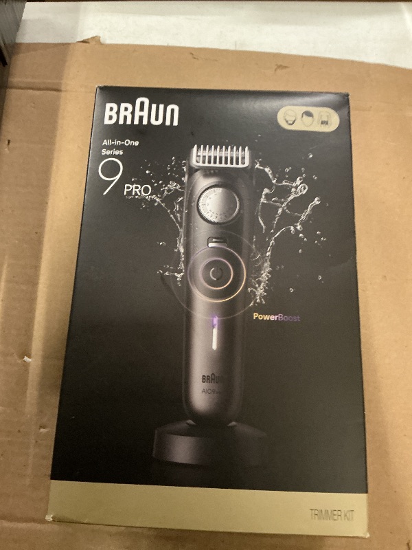 Photo 1 of Braun All-in-One Series 9 PRO Beard and Body Trimmer, AIO 9555 for Men with Gillette Labs Razor, Cordless Grooming System with Precision Length Control, Rechargeable Electric Facial Hair Tool