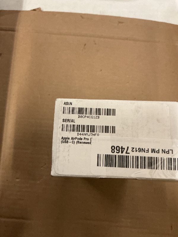 Photo 1 of Apple AirPods Pro (2nd generation) with MagSafe Charging Case (USB-C) (Renewed)