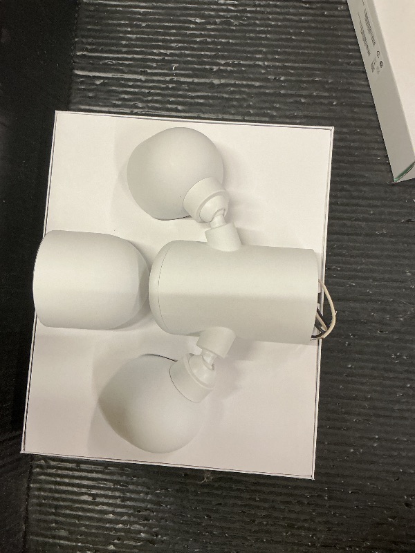 Photo 1 of Google Nest Cam with Floodlight - Outdoor Camera - Floodlight Security Camera, White, 1 Count (Pack of 1)