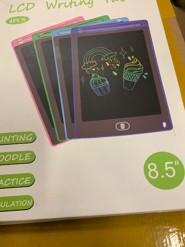 Photo 1 of 4 Pack LCD Writing Tablet for Kids, 8.5 Inch Colorful Doodle Board Drawing Tablet, Educational Learning Toys Birthday Gifts for Boys Girls Age 3 4 5 6 7 8