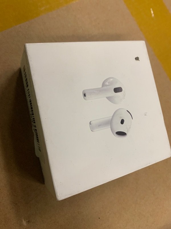 Photo 1 of Apple AirPods 4 Wireless Earbuds, Bluetooth Headphones, with Active Noise Cancellation, Adaptive, Transparency Mode, Personalized Spatial Audio, USB-C Charging Case, Wireless Charging, H2 Chip