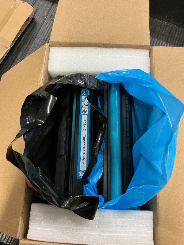 Photo 1 of 206X Toner Cartridges 4 Pack High Yield Set Replacement for HP 206X Black Cyan Yellow Magenta Color Pro M255dw M255nw; MFP M282nw M283cdw M283fdn M283fdw Ink Cartridges with Chip