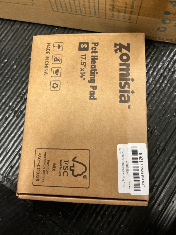 Photo 1 of ZOMISIA Cat Heating Pad - 11 Adjustable Temperature and 25 Timer Options, Heated Cat Bed Indoor Waterproof with Chew-Resistant Cord for Small Dogs, 17.5x14 Inch