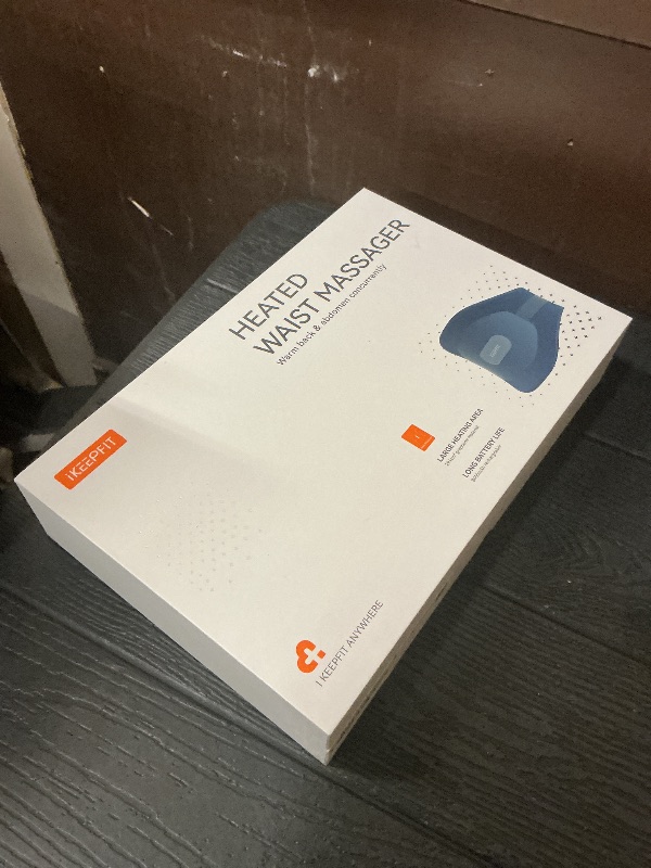 Photo 1 of IKEEPFIT Portable Heating Pad for Back, Cordless Wearable Heat Belt with Massager for Lower Back Pain Relief, Battery Powered 8000 mAh Rechargeable, MAXwarm® 3.0, Gift for Women Men 90-310 lbs