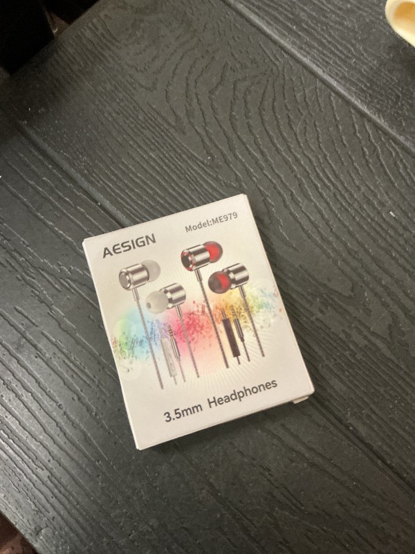 Photo 1 of 2 Pack Wired Earbuds with Microphone, In-Ear Headphones Wired with Noise Blocking &Volume Control, Premium Sound& Lightweight Corded Earphones for Laptops, Tablets, MP3 & Most 3.5mm Interface Devices