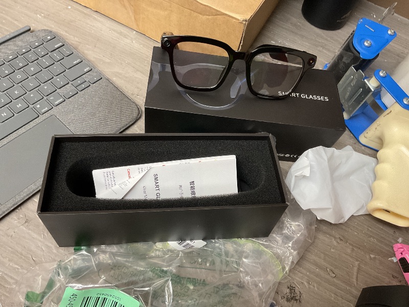 Photo 3 of Smart Glasses with Camera, 8MP HD Camera Glasses, 1200P Video Recording Glasses With AI Assistant, Real-Time 139-Language Translation, Color-Change Lenses, Bluetooth Eyeglasses for Indoor Outdoor Use