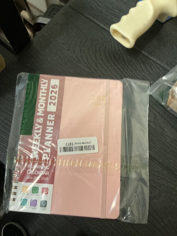 Photo 1 of 2026 Planner, Weekly and Monthly Calendar Planner, January 2026 - December 2026, Hardcover 2026 Calendar Book with Tabs For Women & Men, Inner Pocket, Spiral Bound, Perfect for Office Home School Supplies - A5 (6.3" x 8.5"), Pink