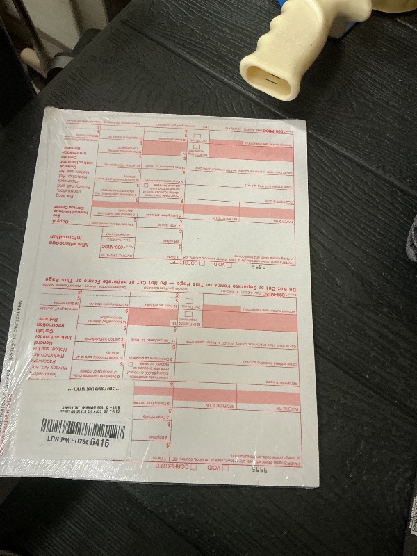 Photo 1 of 1099 Misc Forms 2025 Lazer 4 Part Tax Forms Kit for 10 Vendors - Value Pack for Business Designed for QuickBooks and Accounting Software - Made in The USA - 10-Pack