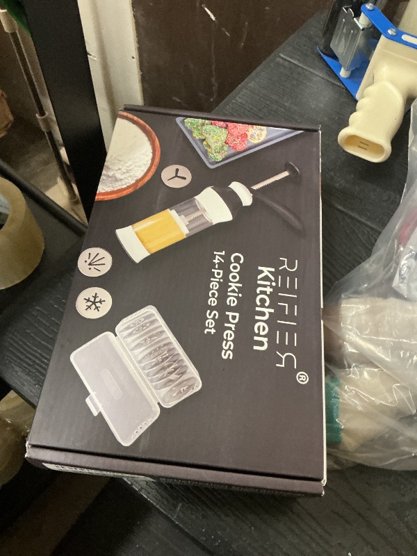 Photo 1 of 14-Piece Cookie Press Set - Upgraded - Stainless Steel Disks & Storage Case - Heavy-Duty Design