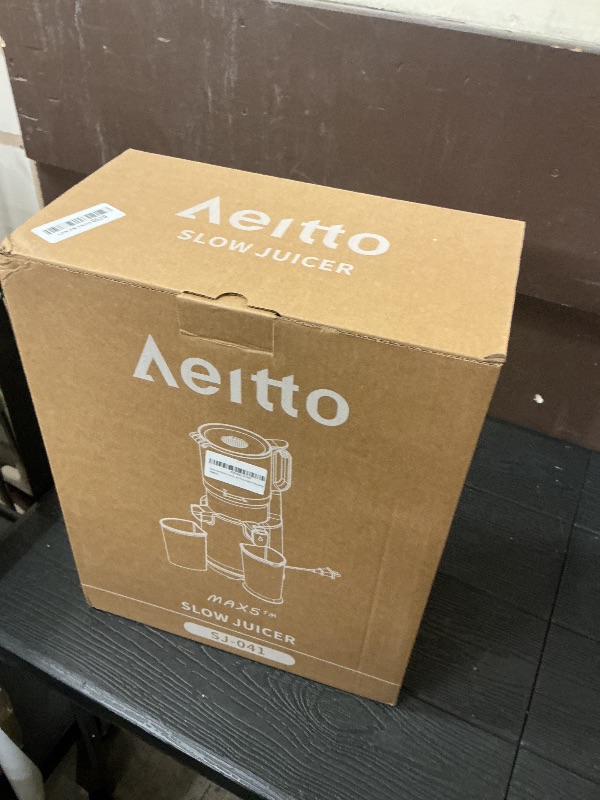 Photo 1 of Aeitto Juicer Machines, 5.3" Extra Large Feed Chute Cold Press Juicer, Fit Whole Vegetables & Fruits, Easy to Clean, High Juice Yield,Slow Masticating Juice Extractor,Self Feeding