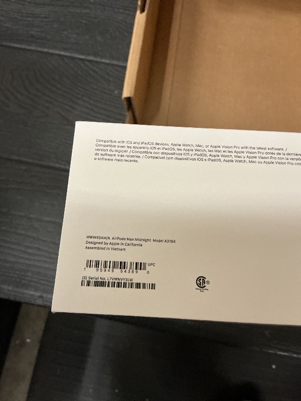 Photo 1 of Apple AirPods Max Wireless Over-Ear Headphones, Pro-Level Active Noise Cancellation, Transparency Mode, Personalized Spatial Audio, USB-C Charging, Bluetooth Headphones for iPhone - Midnight