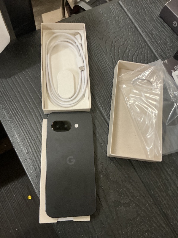 Photo 1 of Google Pixel 9a with Gemini - Unlocked Android Smartphone with Incredible Camera and AI Photo Editing, All-Day Battery, and Powerful Security - Obsidian - 128 GB