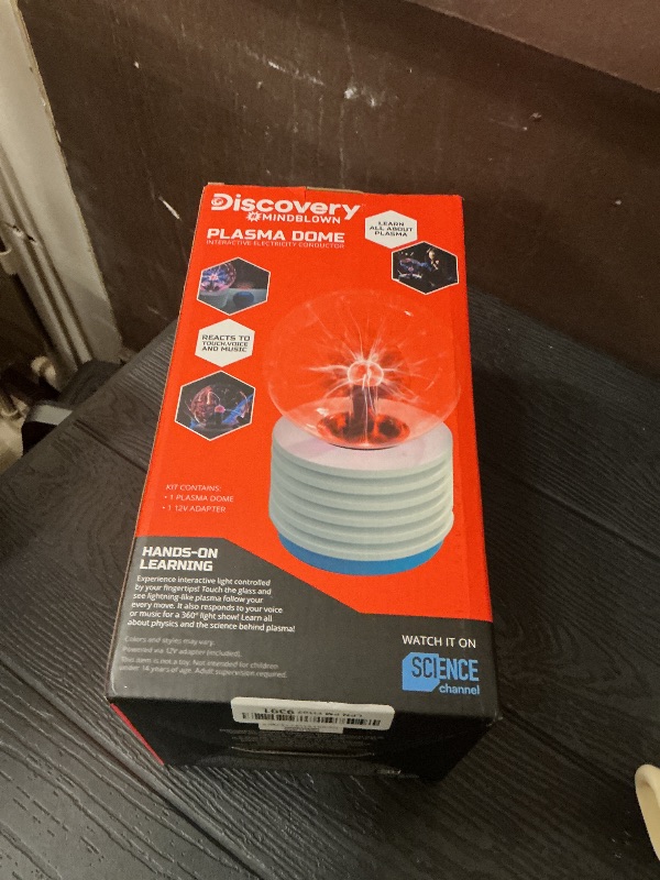 Photo 1 of Discovery™ Plasma Globe Lamp - Touch & Sound Sensitive Lightning| Electric Tesla Coil Base Design| Educational STEM Toy| Home & Room Décor| Light-Up Plasma Orb| Interactive Globe| Fun Science Gift