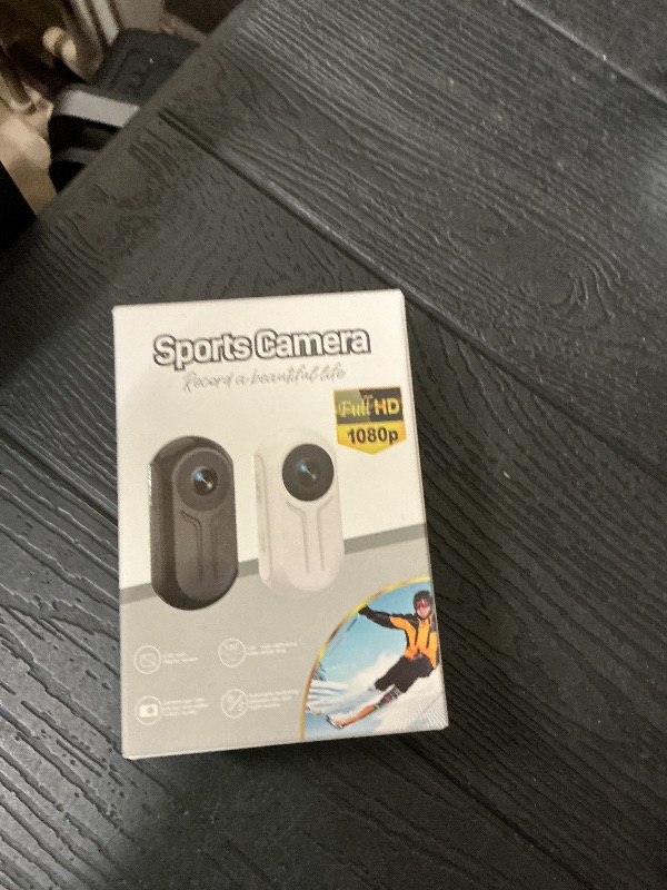 Photo 1 of 1080P Mini Action Camera, Magnetic Mini Body Cam, Portable Small Sports Camera, HD 1080P Action Camera with Display Screen for Bicycle and Motorcycle Helmet Camera for Work, Travel, Pet Walking