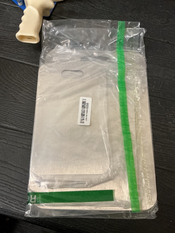 Photo 1 of 3Pcs Titanium Cutting Boards, Double-Sided Food Grade Non Toxic Cutting Board, Stainless Steel Cutting Board Chopping Boards Necessities for Home Outdoor Camping Meal Prep, 8x12in, 9x13in, and 11x15in