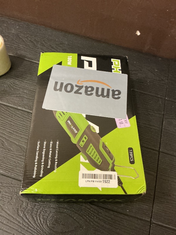 Photo 1 of 180W Rotary Tool Kit, 1.5-Amp PHALANX 6 Variable Speed with Flex Shaft, 8000-32000RPM Multi-Tool& 139pcs Accessories Kit, Power Multiuse Set Prefect for Crafting Projects and DIY Creations…