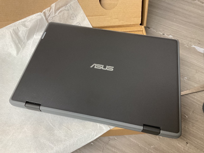 Photo 1 of ASUS 11.6" HD 2 in 1 Touchscreen Laptop, Intel Celeron N100 Processor, 4GB RAM 128GB SSD, 256gb 9H Docking Station, Webcam, Wi-Fi 6, Bluetooth 5.1, HDMI, Windows 11 Pro, Mineral Gray