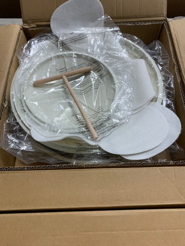 Photo 1 of 21Pcs Pots and Pans Set with Aluminum Lid, Nonstick Ti-Ceramic Cookware Sets, Induction Cookware Non Stick Cooking Set w/Frying Pans & Saucepans(PFOS, PFOA Free)-White