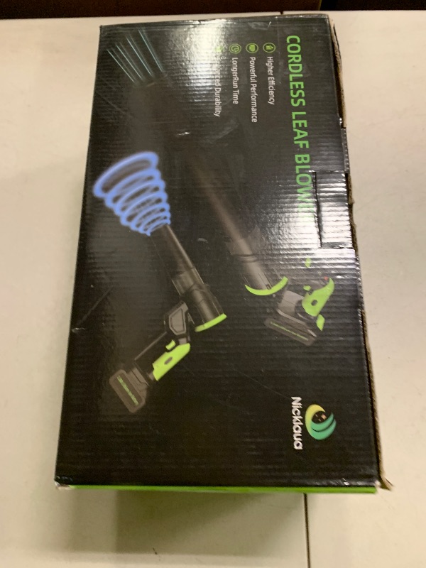 Photo 1 of Cordless Leaf Blower,Rechargeable Leaf Blower,21V Cordless Electric Blower with 2 Batteries & Charger,4 Speed Modes, Rotable Handle Design, for Patio Cleaning,Yard, Blowing Leaves,Dust or Snow