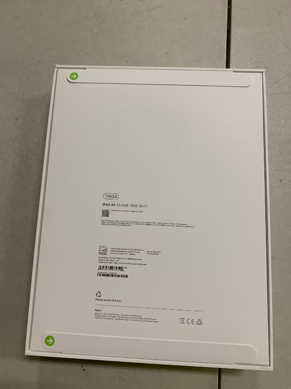 Photo 1 of Apple iPad Air 13-inch with M3 chip Built for Apple Intelligence, Liquid Retina Display, 128GB, 12MP Front/Back Camera, Wi-Fi 6E, Touch ID, All-Day Battery Life — Space Gray