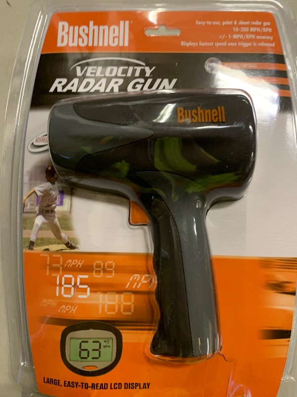 Photo 1 of Bushnell Velocity Speed Gun - Accurate Handheld Radar for Sports, Racing, and Traffic Monitoring