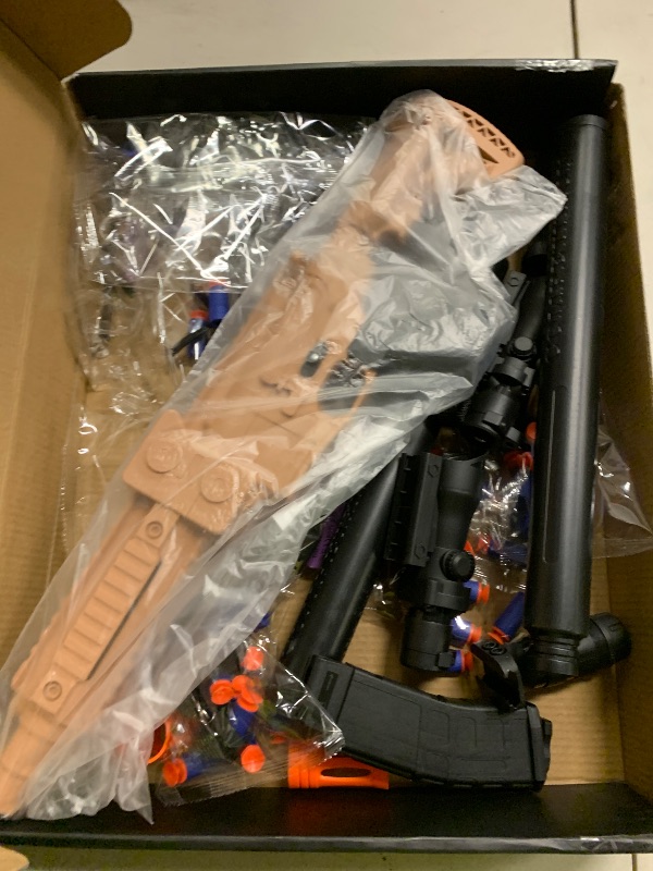 Photo 1 of 2 Pack Automatic Foam Blaster Soft Foam Bullets, Electric Blaster Shooting Game, Outdoor Activity, 18+ (Automatic 2 Pack)